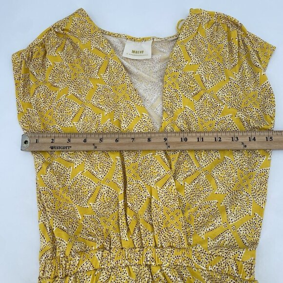 MAEVE Anthropologie Size XS Fete Yellow Handkerchief Midi Dress - Picture 9 of 16